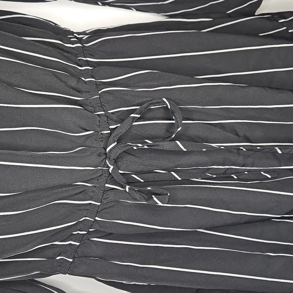 Black and White Striped Romper - Picture 3 of 6